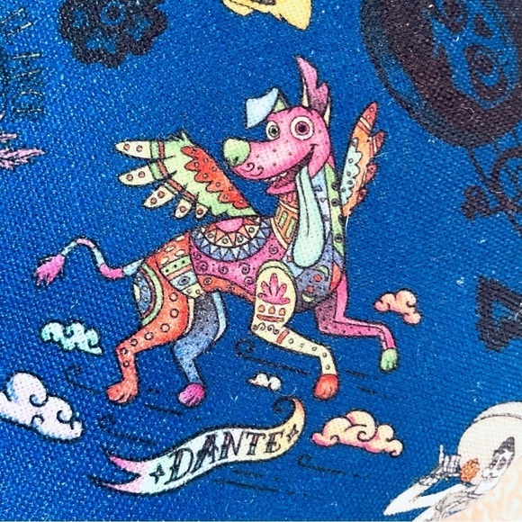 🌼 NWT Disney Parks Pixar COCO Marigold Petals Throw Pillow – Orange & Blue 🌼 - Picture 12 of 15